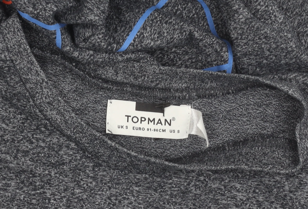 Topman Men's Grey Graphic Print LA8 T-Shirt Size S Regular Fit