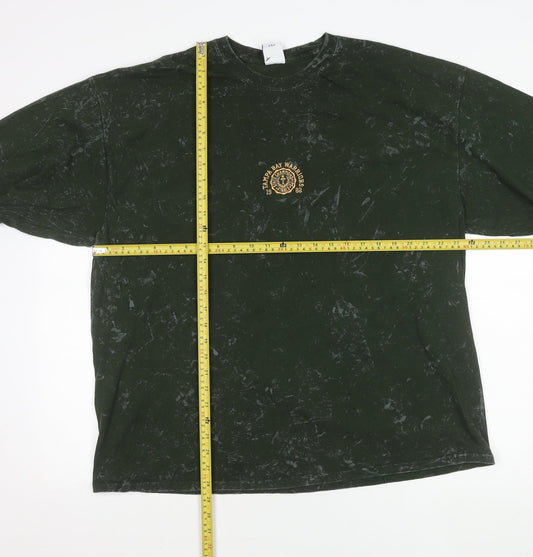 Urban Outfitters Mens Green Sweatshirt L Pullover Crew Neck Graphic