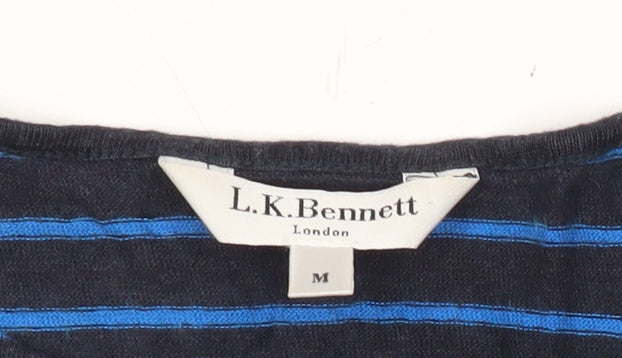 Womens UK Size M L.K. Bennett Blue Basic T-Shirt