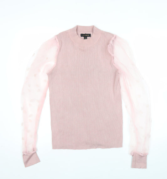 Womens UK Size M QED London Pink Pullover Jumper
