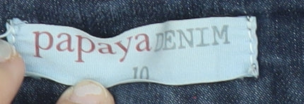 Womens UK Size 10 Papaya Slim Fit Skinny Blue Jeans