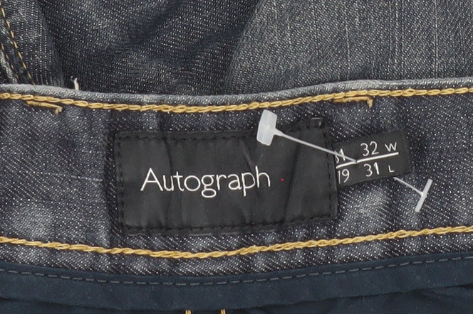 Marks and Spencer Autograph Men’s Blue 32W 31L Slim Straight Jeans