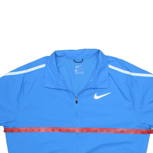 Nike Men's Blue Small Track Jacket Full Zip Lightweight Sportswear