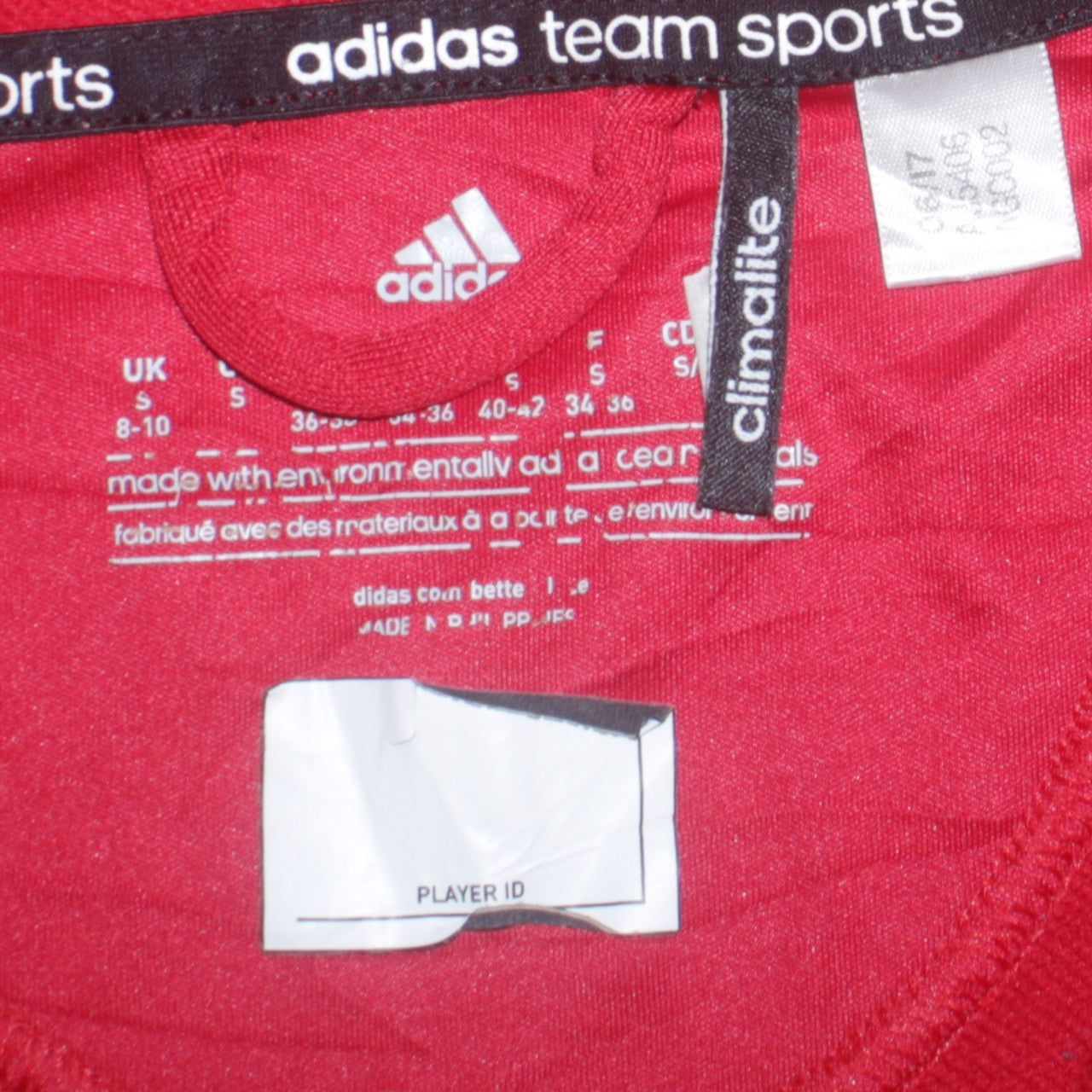 Adidas Womens Red White Full Zip Hoodie Size S Logo Sportswear