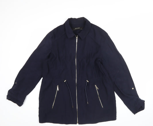 Womens UK Size 14 Zara Blue Basic Jacket