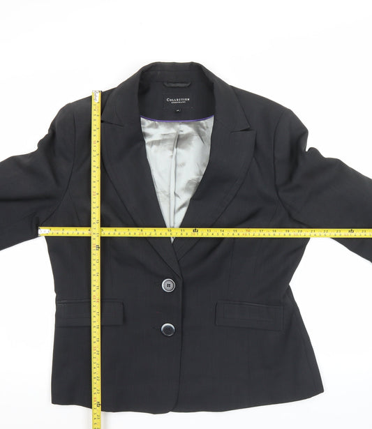 Debenhams Womens Black Size 16 Blazer Jacket Workwear Formal