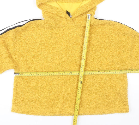 915 Generation Girls Yellow Pullover Hoodie Age 12-13 Years Fleece Lined