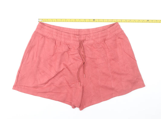 Marks and Spencer Women’s Pink Size 20 Sweat Shorts with Drawstring