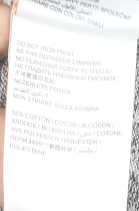 Superdry Women’s Grey Hoodie UK 8 Pullover Cotton Blend