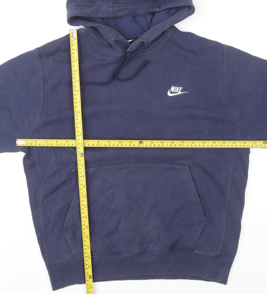 Mens UK Size S Nike Blue Pullover Hoodie