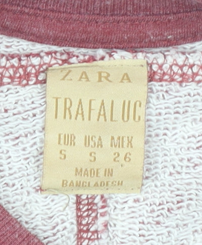 Zara Trafaluc Womens Red Sweatshirt Small Casual Pullover