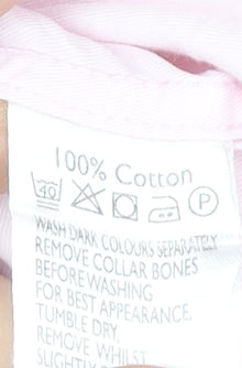 Taylor & Hunt Men's Pink 15.5 Slim Fit Cotton Dress Shirt