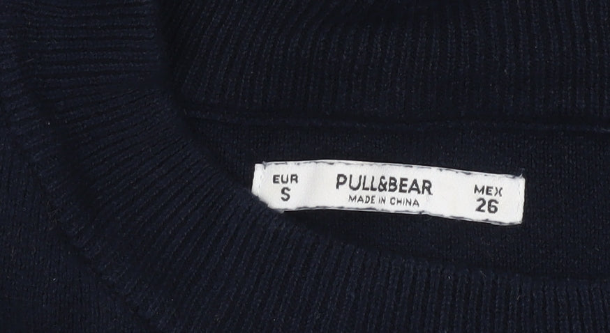 Womens UK Size 8 Pull&Bear Black Pullover Jumper