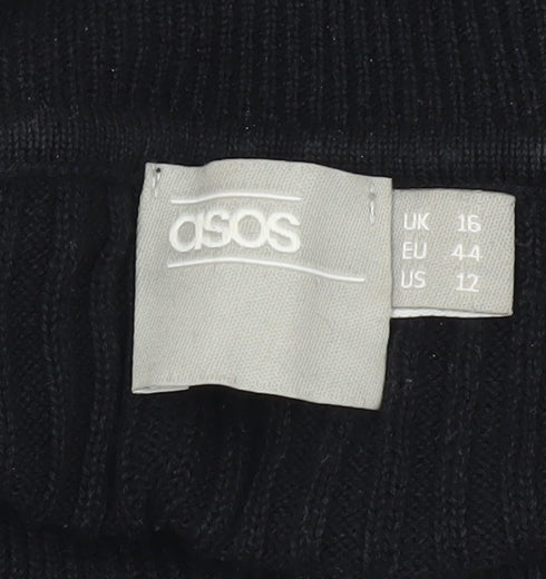 Womens UK Size 16 ASOS Black Pullover Jumper