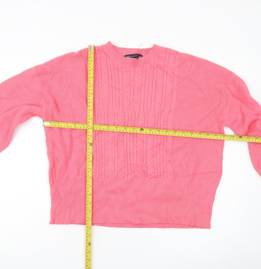 Womens UK Size L Marks and Spencer Pink Pullover Jumper