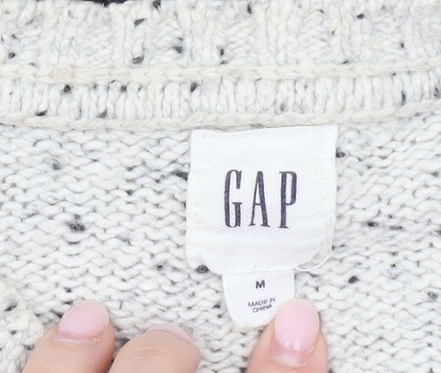 GAP Men’s Brown Striped Wool Blend Knit Pullover Jumper M