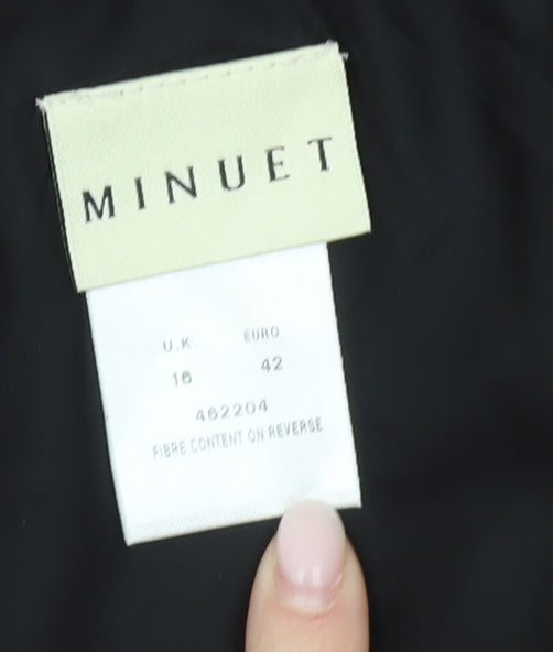 Minuet Women Brown Size 16 Midi Pencil Skirt Lined Workwear