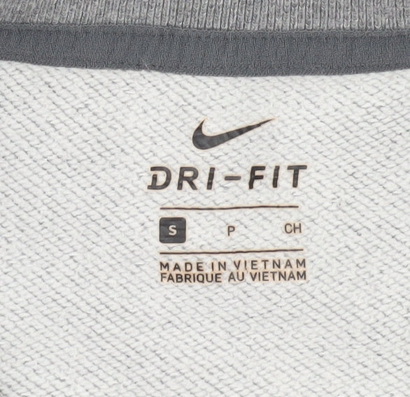 Nike Women’s Grey Dri-Fit Sweatshirt Small Pullover Long Sleeve