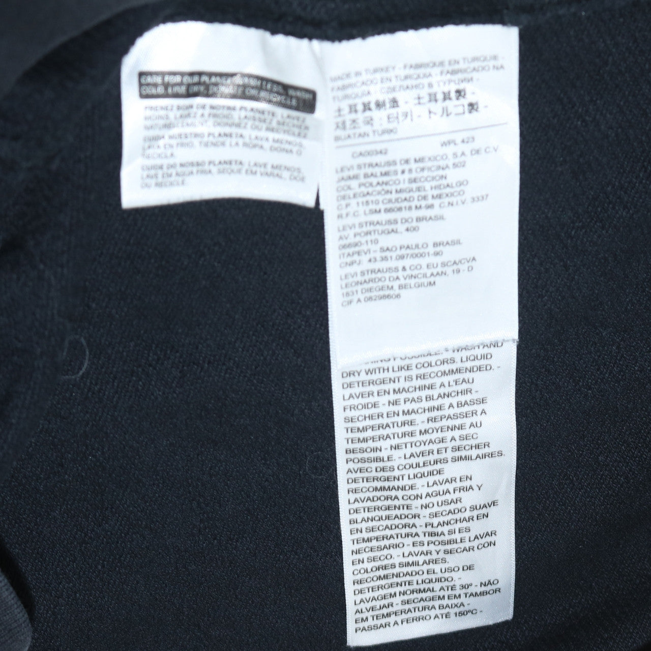 Mens UK Size S Levi's Multicoloured Full Zip Hoodie