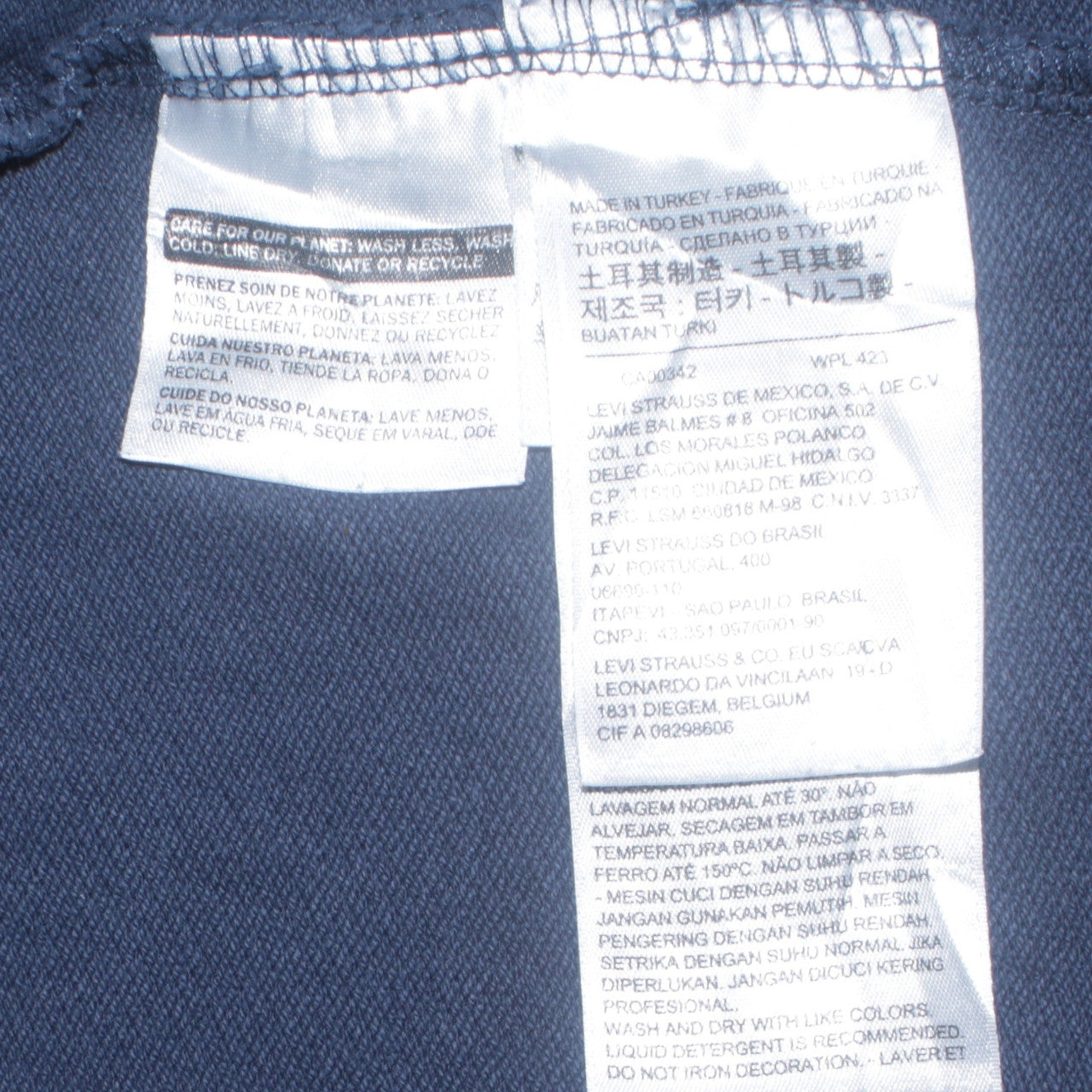 Mens UK Size S Levi's Blue Pullover Hoodie