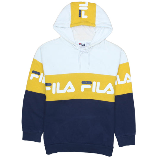 Additional front view of Fila women’s xs 8 multicoloured pullover hoodie sweatshirt