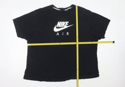 Womens UK Size 2XL Nike Black Basic T-Shirt