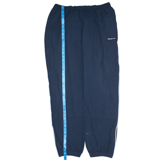 Reebok Men’s Blue Sweatpants Regular Fit Logo Size M