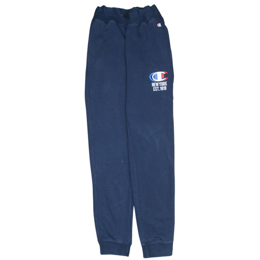 Womens UK Size S Champion Regular Fit Jogger Blue Trousers