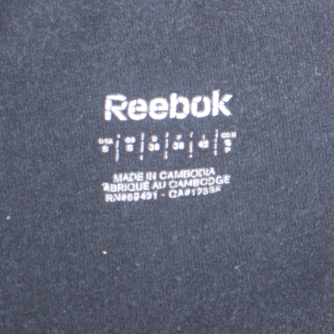Womens UK Size S Reebok Regular Fit Jogger Black Trousers