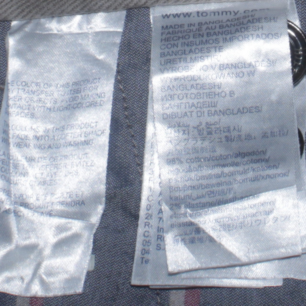 Tommy Hilfiger Men’s Grey Chino Trousers 32W 34L Cotton Blend