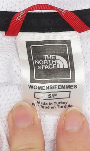 Womens UK Size S The North Face White Cropped T-Shirt