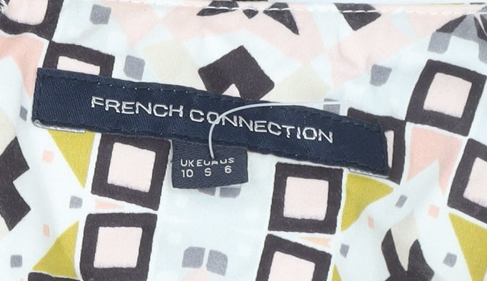 French Connection Women’s Multicoloured Size 10 Sleeveless Shift Dress