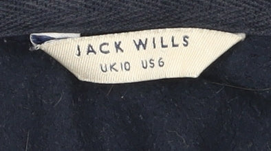 Womens UK Size 10 Jack Wills Blue Pullover Hoodie