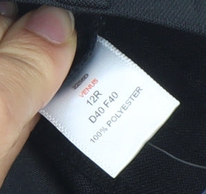 Womens UK Size 12 Brook Taverner Regular Fit Dress Pants Black Trousers