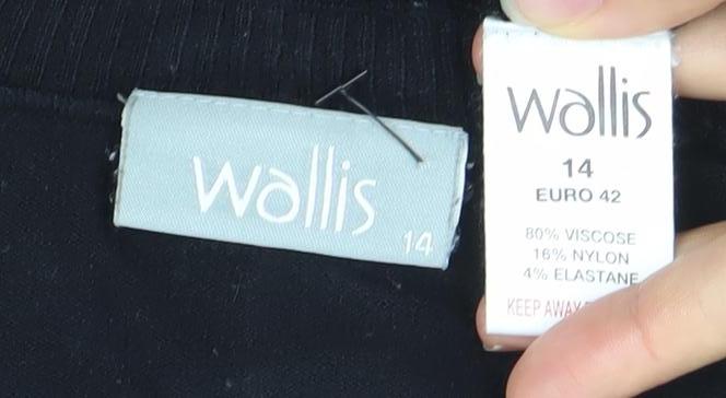 Womens UK Size 14 Wallis Black Pullover Jumper