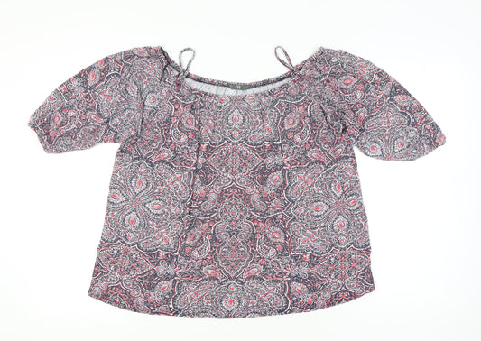 Womens UK Size 18 BHS Multicoloured Tunic Blouse