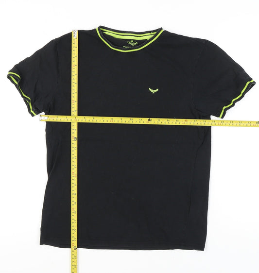 Threadbare Men’s Black S Crew Neck Short Sleeve T-Shirt