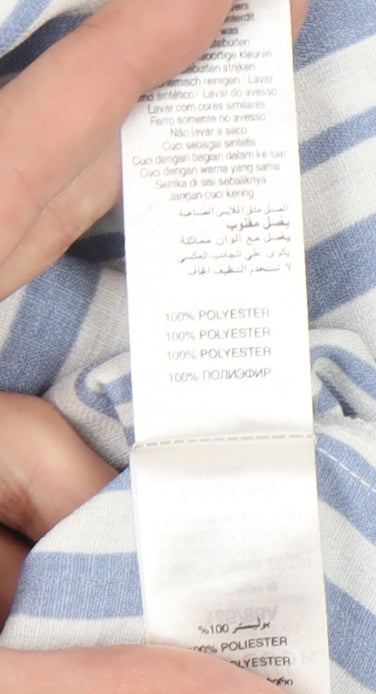 New Look Women Blue White Striped Camisole Tank Top UK 10