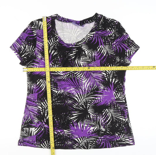 Autonomy Womens Multicoloured Floral T-Shirt Size 16