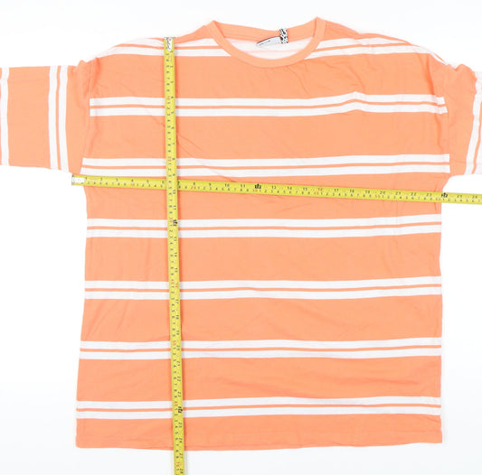 Womens UK Size 10 ASOS Design Orange Basic T-Shirt