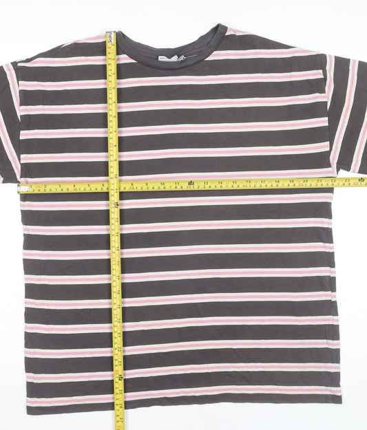 Womens UK Size 8 ASOS Design Grey Basic T-Shirt