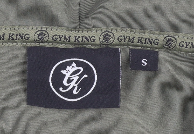 Mens UK Size S Gym King Green Full Zip Hoodie