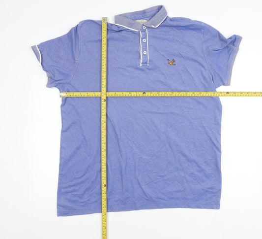 Burton Menswear Blue Polo Shirt Men’s 2XL Regular Fit Casual