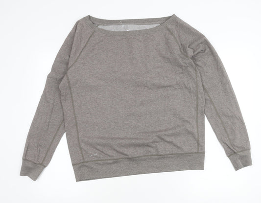 Womens UK Size L Nike Grey Pullover Sweatshirt