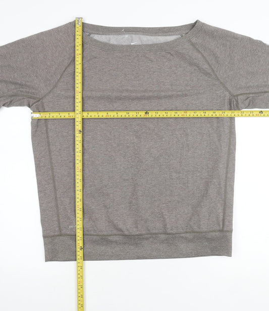 Nike Women’s Grey Dri-Fit Pullover Sweatshirt Size L Long Sleeve