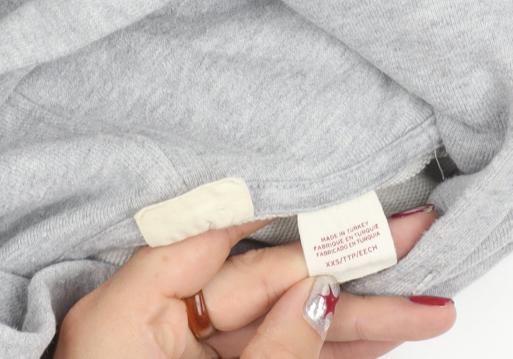 Additional view of Levi's Teens Grey Pullover Hoodie 2XS Cotton Logo Sweatshirt
