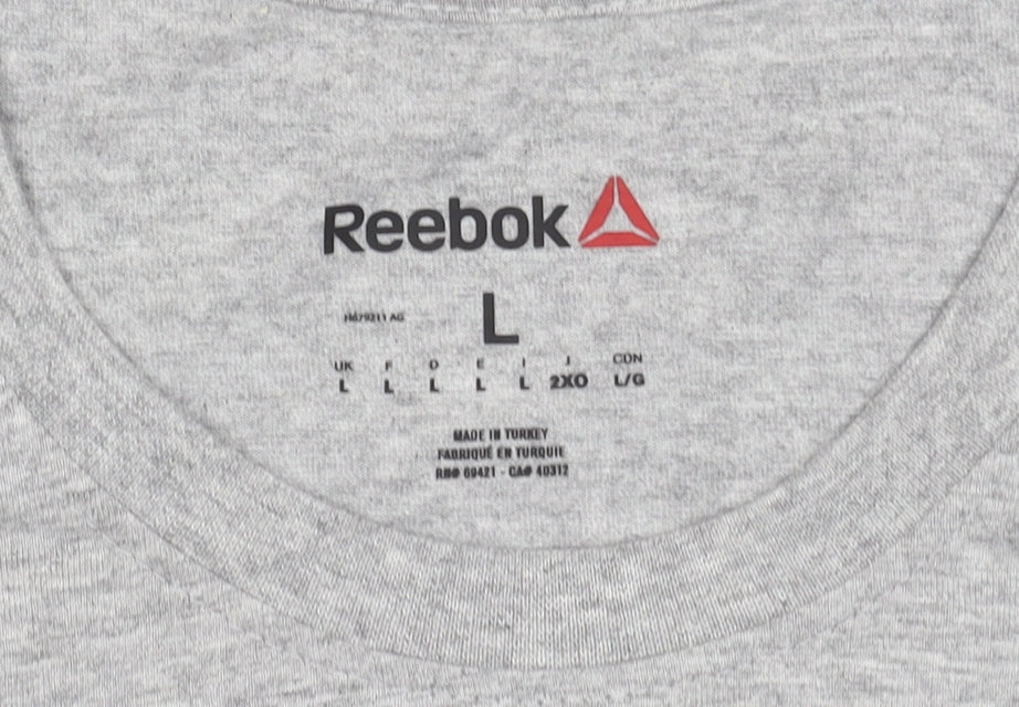 Reebok Men’s Grey Ireland UFC Graphic Logo T-Shirt Size L