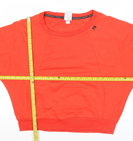 Adidas Womens Red Sweatshirt UK 14 XL Long Sleeve Crew Neck Sports Top