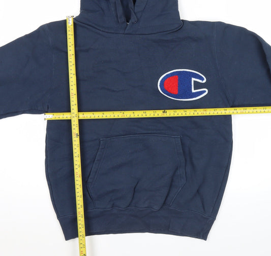 Mens UK Size M Champion Blue Pullover Hoodie