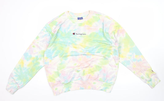 Womens UK Size M Champion Multicoloured Pullover Sweatshirt
